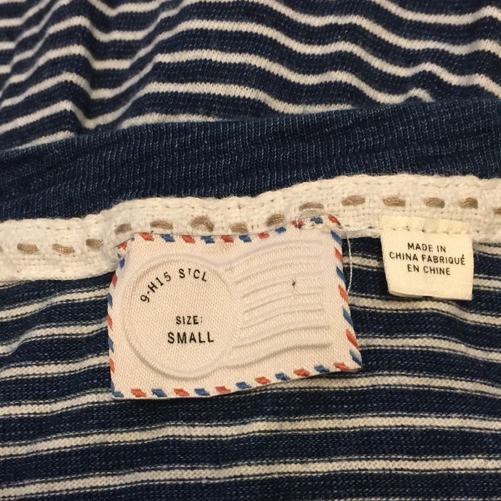 Anthropologie Postage Stamp Andreas Stripped Dress View 4